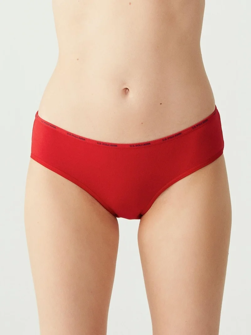 يو اس بولو اسن BASE. Polo Assn. Women's Multicolored 5 Pack High Waist Slip 67002