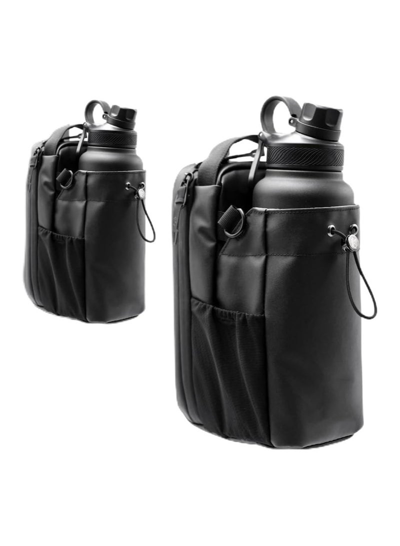 BlueFire Magnetic Fitness Gym Bag for Men & Women | Innovative CSling Magnetic Bottle Holder with Lockable Zippers, Water Bottle Pouch & Gym Organizer | Durable Travel Sling Backpack for Workout, Sports Gear, Motorcycle Tank Use & Everyday Essentials – Fits Bottles up to 46oz – Compact Crossbody Sling & Secure Gym Pouch – Model CSling-555 - Image 1