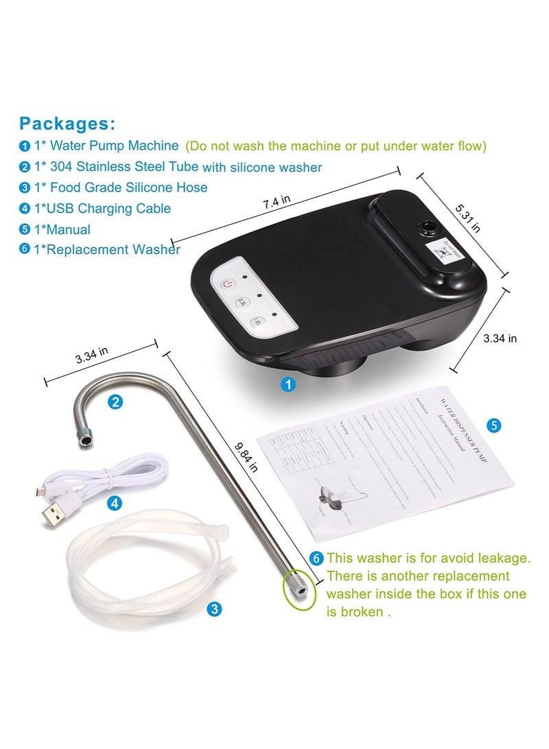 Automatic Electric Drinking Water Dispenser USB charging Portable Bottle Pump Bucket Usable With Gallons Ideal For Home Kitchen Office And Outdoors  - Image 4