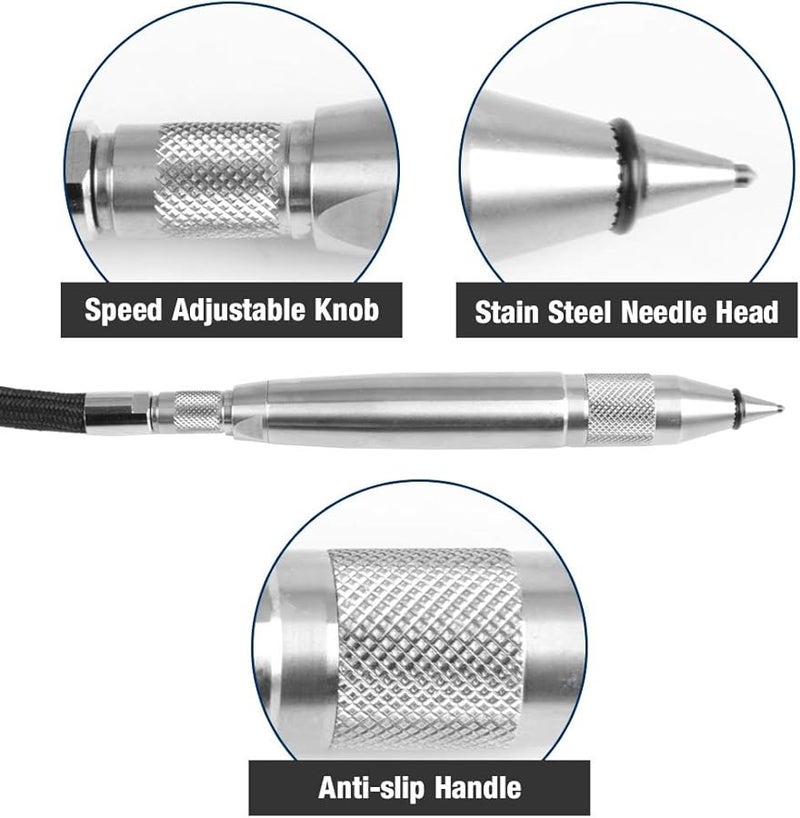قلم النقش الهوائي عالي الدقة لأداة وضع العلامات على المعادن والخشب والبلاستيك والزجاج - Image 4