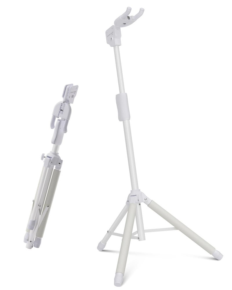 enya Auto-Lock Guitar Stand - Heavy Duty Steel, 33lbs Capacity, 360Â° Non-Slip Base & Military Anti-Rust | 3-Second Setup, Foldable for Stage/Travel/Studio - Image 2