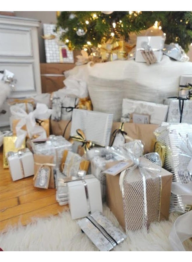 12 قطعة شريط تجعيد لامع من البلاستيك PVC باللونين الفضي والذهبي، مثالي لتغليف الهدايا، الأعمال اليدوية، البالونات، الزهور، المناسبات المتنوعة، عيد الميلاد، وزينة الشريط الزخرفية - Image 3