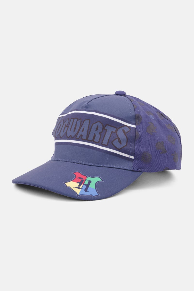 Harry Potter Kids Boy Allover Print Cap, Navy  - Image 1