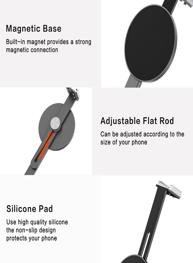 TechMatte Tripod Mount for MagSafe Compatible with iPhone 17 16 15 14 13 12 Series- Lightweight and Compact - Cold Shoe Mount Included - Image 5