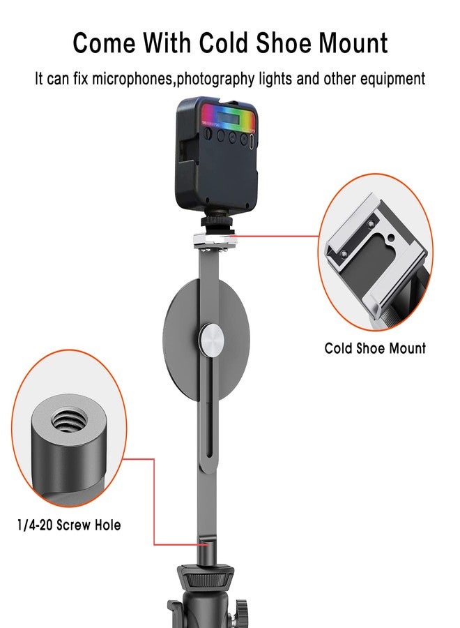 TechMatte Tripod Mount for MagSafe Compatible with iPhone 17 16 15 14 13 12 Series- Lightweight and Compact - Cold Shoe Mount Included - Image 4