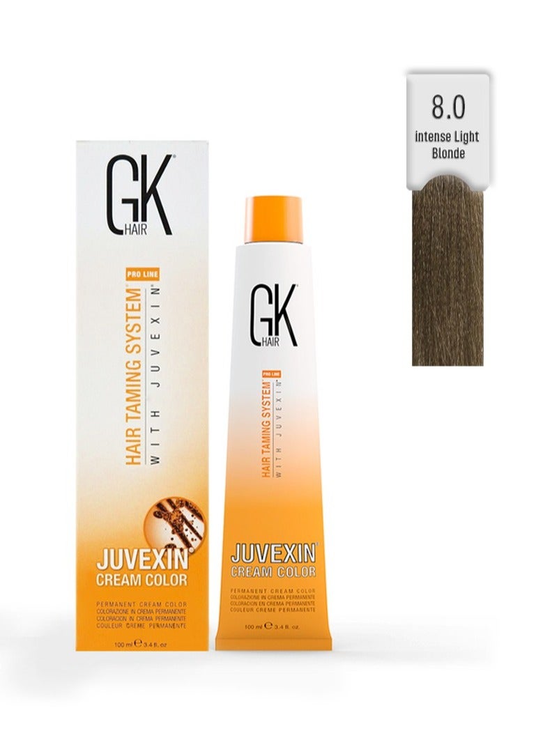 جي كيه هير صبغة كريم جوفيكسين اشقر خفيف قوي رقم 8.0 - Image 1