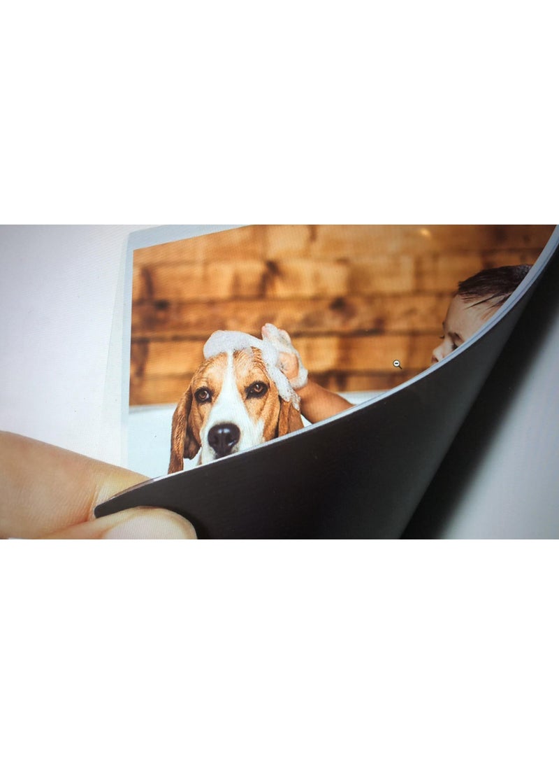 Y&D 12Piece 5*7inch white Transparent Creative Diy Magnetic Pvc Hollow Photo Frame Stickers  - Image 2