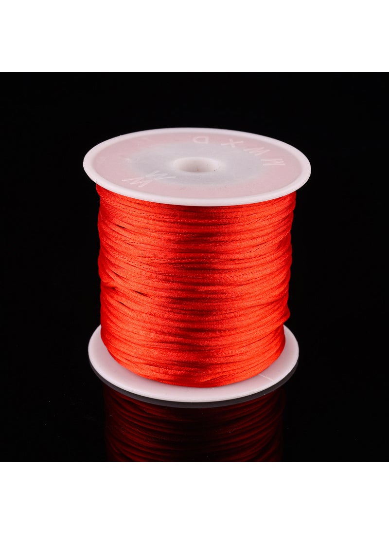 Generic - 40m Red Cord Chinese Knot DIY Bracelet Material Red - Image 1