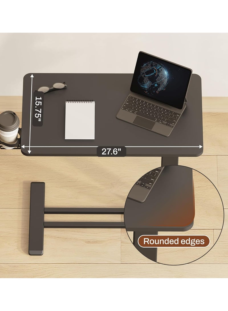 Mahmayi Mobile Standing Desk with Wheels Height Adjustable Laptop Cart for Home and Office Workstations Perfect for Rolling and Easy Movement - Black - Image 5