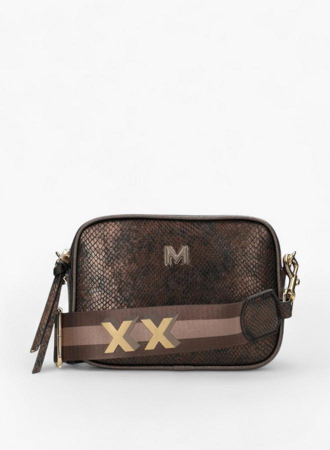 MEXX Textured Crossbody Bag with Striped Strap - Image 2
