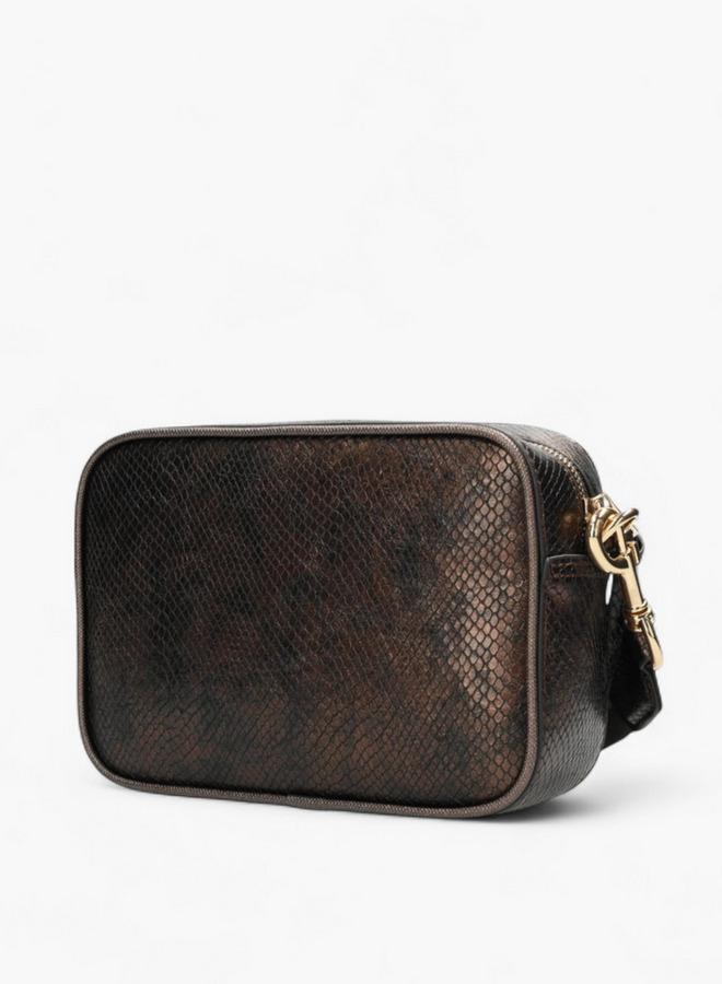 MEXX Textured Crossbody Bag with Striped Strap - Image 4