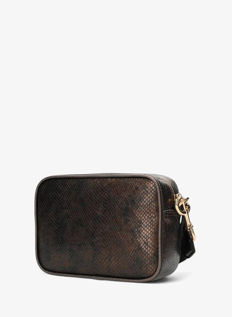 MEXX Textured Crossbody Bag with Striped Strap - Image 4