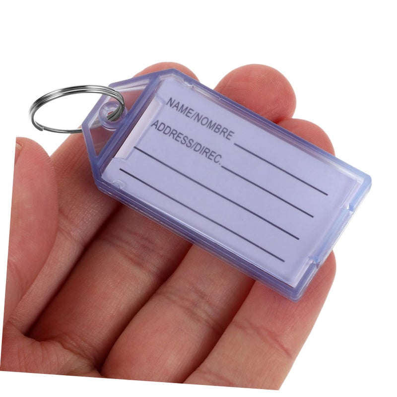 Sturdy Plastic Luggage Tags Key Tags Numbered Rings For Suitcases - Image 4