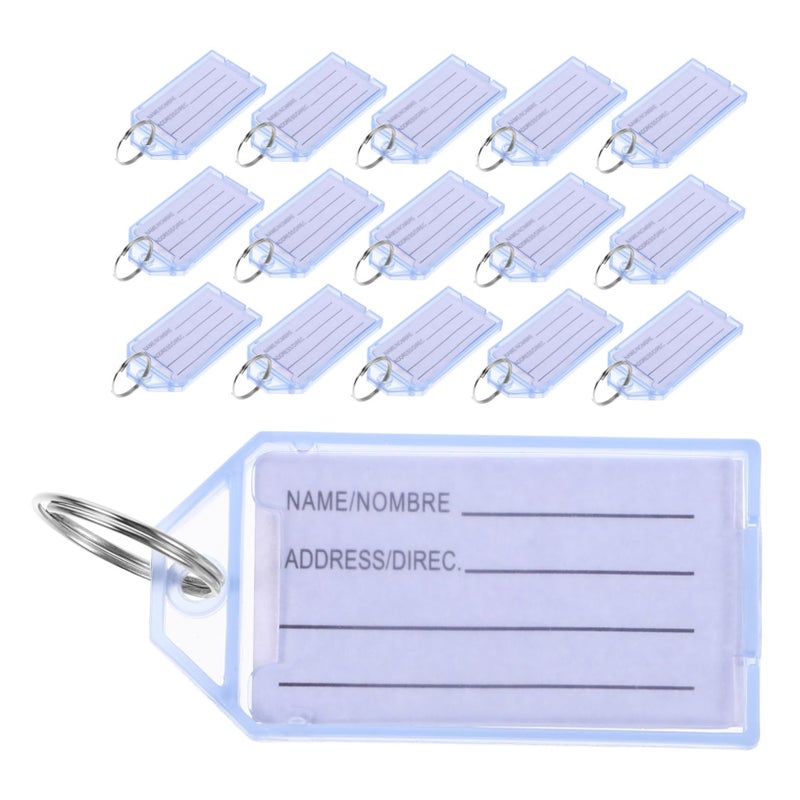 Sturdy Plastic Luggage Tags Key Tags Numbered Rings For Suitcases - Image 2