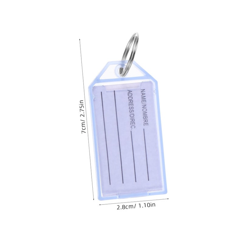 Sturdy Plastic Luggage Tags Key Tags Numbered Rings For Suitcases - Image 3