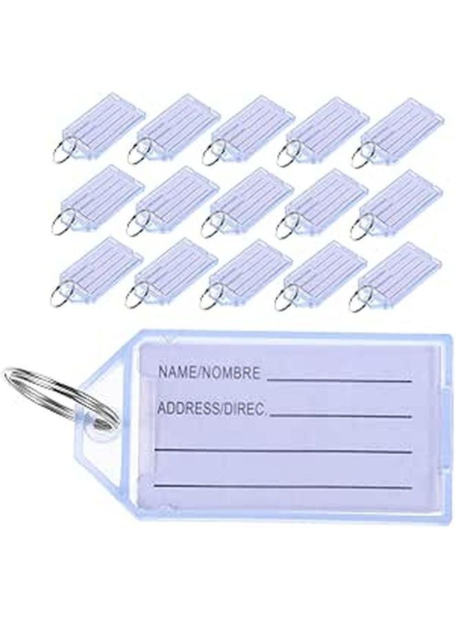 Sturdy Plastic Luggage Tags Key Tags Numbered Rings For Suitcases - Image 1
