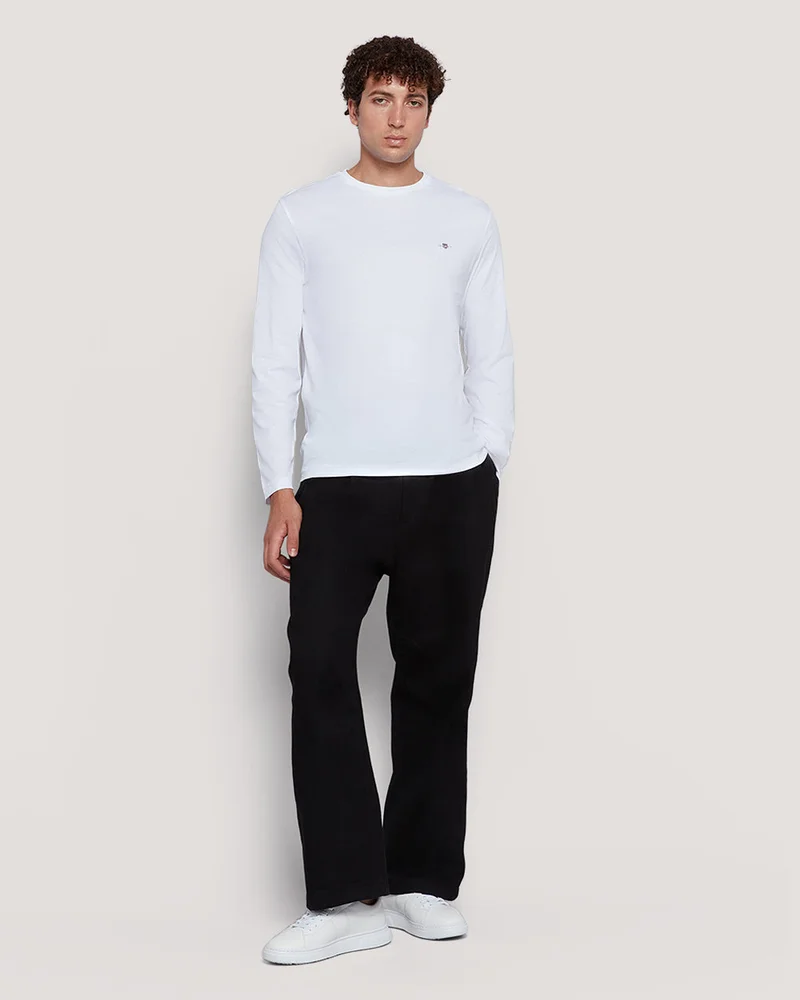 GANT Gant Men’S Long Sleeve Cotton T-Shirt With Shield Logo