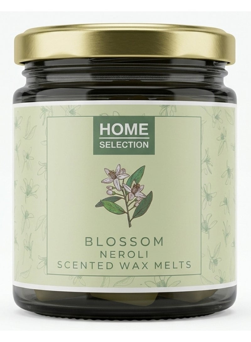 HOME SELECTION Single Wick Jar Blossom Neroli Scented Wax Melts Home Fragrance - Image 1