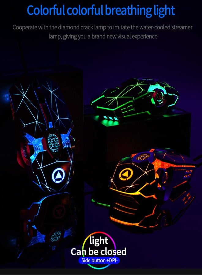 EastyGold Gaming Mouse Wired Game Mice USB Silent Optical Mouse 3200DPI RGB Colorful Gradient Backlit 7 Buttons for Desktop Laptop Computer Gamer PC Windows Mac - Image 5