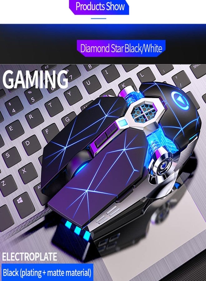 EastyGold Gaming Mouse Wired Game Mice USB Silent Optical Mouse 3200DPI RGB Colorful Gradient Backlit 7 Buttons for Desktop Laptop Computer Gamer PC Windows Mac - Image 3