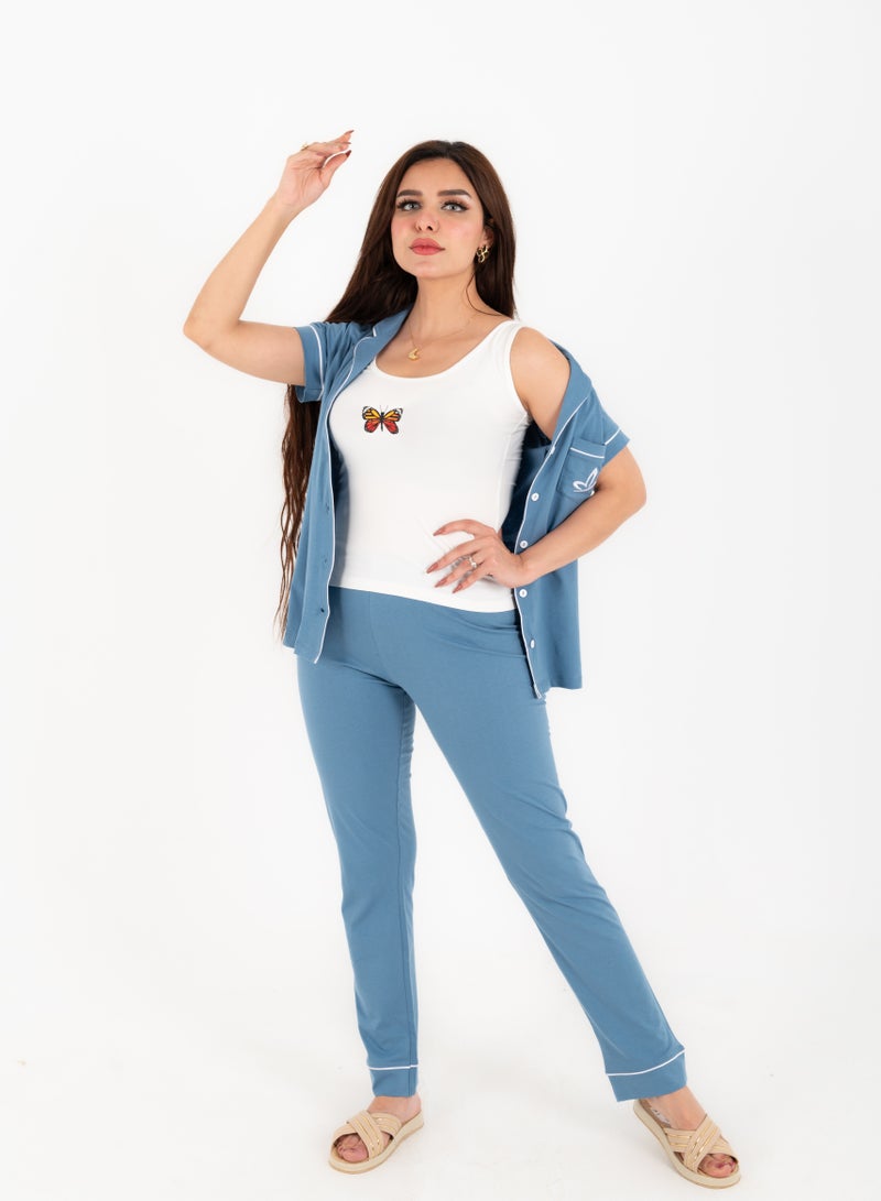 Lightweight Cotton Pajama – Stylish Women’s Nightwear Set  - Image 5