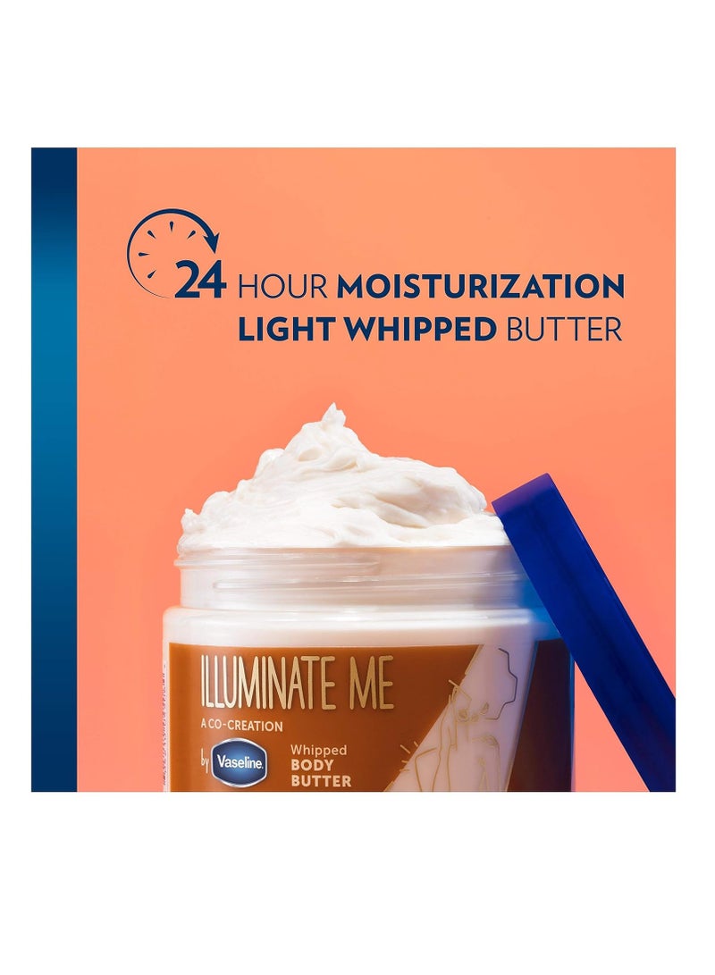 Vaseline Vaseline Illuminate Me Shea Butter Whipped Body Butter for Melanin Rich Skin Provides 24 Hour Moisturization for Dry Skin 11 oz - Image 5