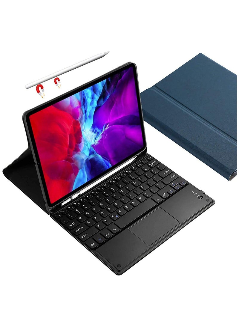 Keyboard Case for New iPad 10 2022 10th Generation Detachable Wireless Touchpad Keyboard-Folio Stand Cover with Pencil Holder for Ipad 10th 10.9inch - Image 1