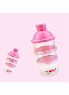 Thoraya Portable 3-layer Baby Infant Feeding Milk Powder Case Container Food Bottle Dispenser (Pink)  - Image 2