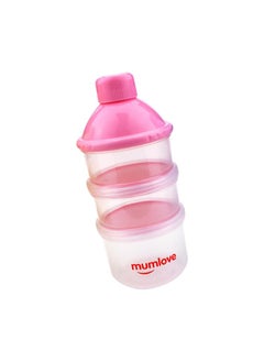 Thoraya Portable 3-layer Baby Infant Feeding Milk Powder Case Container Food Bottle Dispenser (Pink)  - Image 1