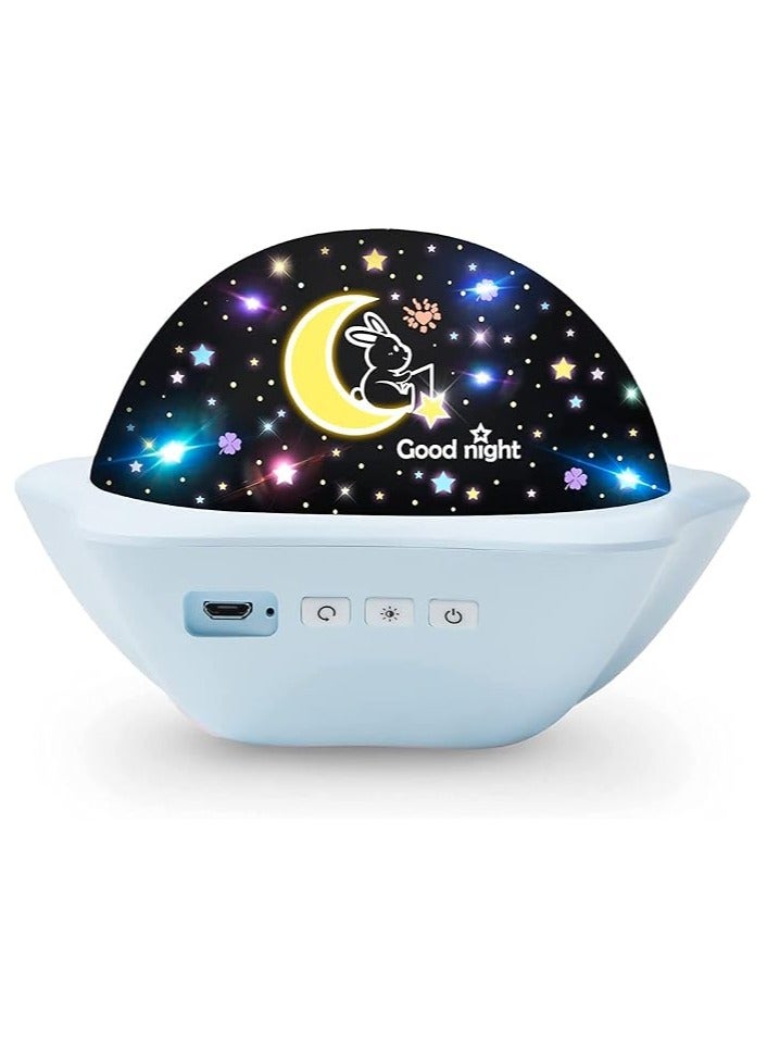 General Night Light for Kids, Star Projector with 6 Sets of Film, 360 Rotating Light for Room Ceiling, Cute Gifts for 1-8 Year Old Girl or Boy, Built in Battery, Unicorn Toy, Portable  - Image 1