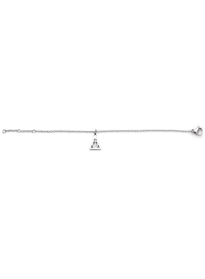 Harry Potter Deathly Hallows Stainless Steel Silver Chain Bracelet, One Size, Stainless Steel, No Gemstone - Image 2