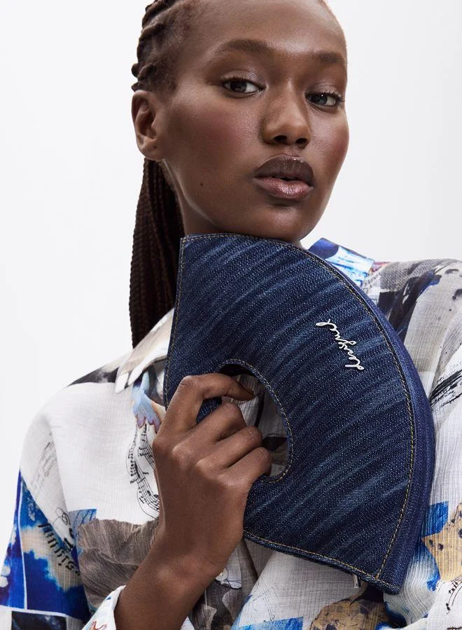Desigual Blue Small lips bag for Women | Best Price UAE