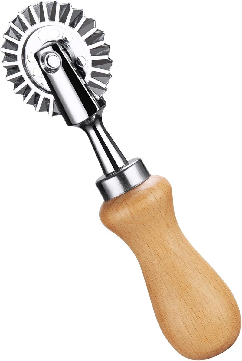 Achoulei Pasta Maker Cutter Wheel - Pastry Cutter Wheel - Dough Ravioli Pizza Cutter Wheel for Home and Kitchen, 1.3" - Image 1