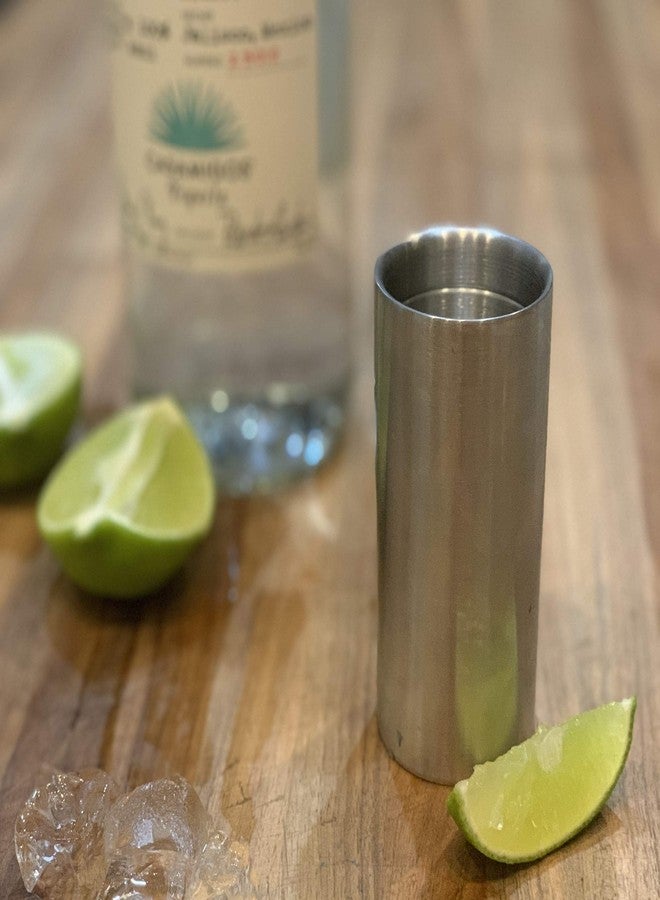 Outset Bartending Tool, Double Wall Cocktail Measuring Jigger, 2 in 1, 1oz and 2 oz, Stainless Steel - Image 5