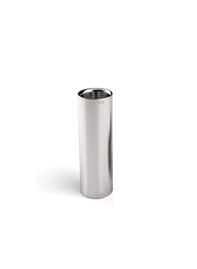 Outset Bartending Tool, Double Wall Cocktail Measuring Jigger, 2 in 1, 1oz and 2 oz, Stainless Steel - Image 1