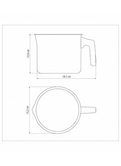 TRAMONTINA Since 1911,Made in Brazil- Paris Texture 14cm 1.9L Graphite Aluminum Multipurpose Boiler with Interior and Exterior Starflon Max Lead PFOA Free Nonstick Coating  - Image 4