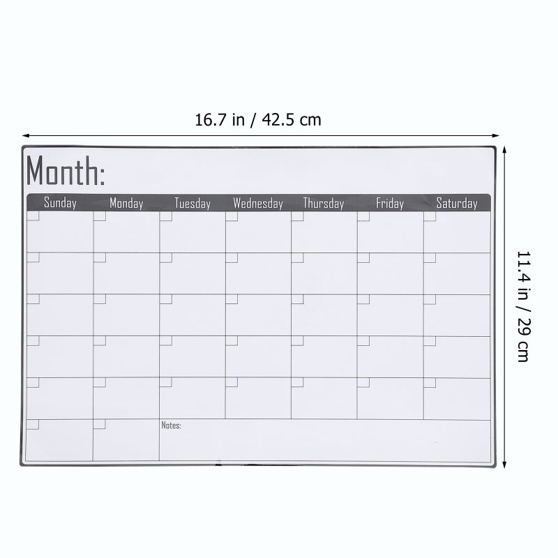 1pc Magnetic Plan Board Erasable Monthly Planner Refrigerator Schedule Board - Image 4
