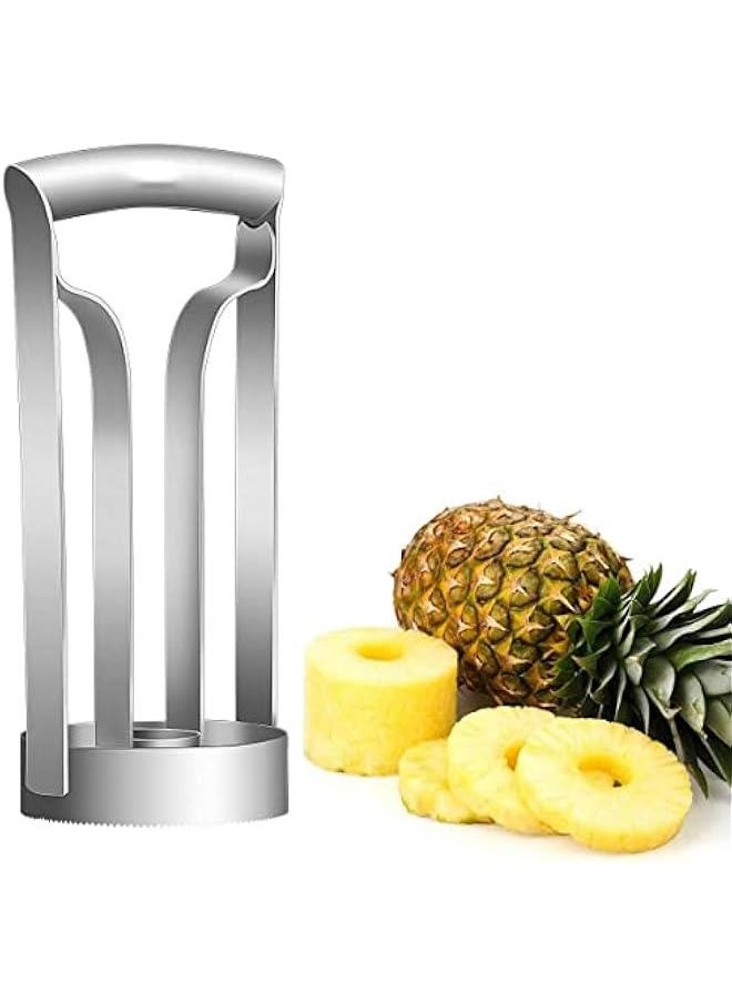 MIXDE Pineapple Corer, Stainless Steel Pineapple Corer, Reinforced, Thicker Bladepeeler Premium Pineapple Cutter Corer Fruit Slicer, Super Fast Pineapple Corer, Easy Kitchen Tool  - Image 1