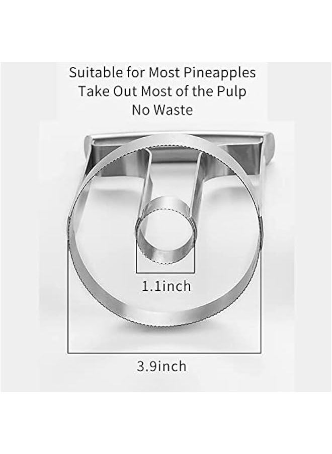 MIXDE Pineapple Corer, Stainless Steel Pineapple Corer, Reinforced, Thicker Bladepeeler Premium Pineapple Cutter Corer Fruit Slicer, Super Fast Pineapple Corer, Easy Kitchen Tool  - Image 3