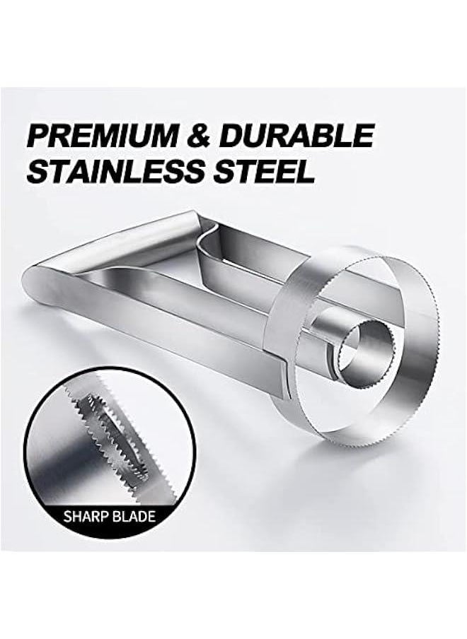 MIXDE Pineapple Corer, Stainless Steel Pineapple Corer, Reinforced, Thicker Bladepeeler Premium Pineapple Cutter Corer Fruit Slicer, Super Fast Pineapple Corer, Easy Kitchen Tool  - Image 4