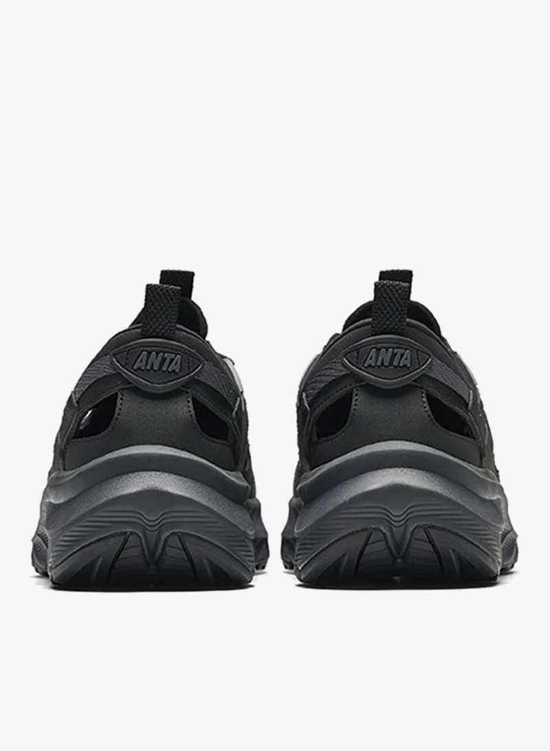 Anta Black/Grey Sandals Lifestyle Sandals Black for Men | Best Price UAE