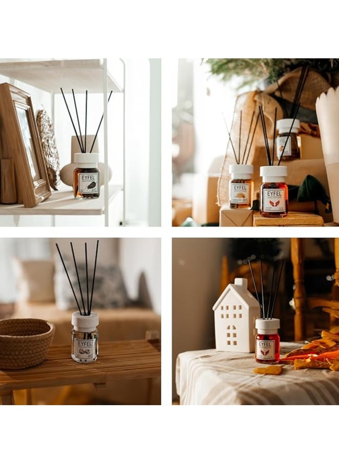 آيفيل مجموعة موزع الروائح العطرية Cool Water Reed - 120 مل عطر مائي يدوم طويلاً مع أعواد طبيعية وتصميم أنيق لمساحات المعيشة والمكاتب والحمامات والمتاجر وصالات العرض  - Image 3
