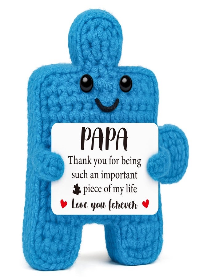 IDEGIFT Gifts for Papa Grandpa, Christmas Stocking Stuffer Birthday Gifts for Best Papa from Grandkids, Xmas Gift for Men Grandfather Grandparents, Handmade Crochet Presents Love You Forever, Potato Pickle - Image 1