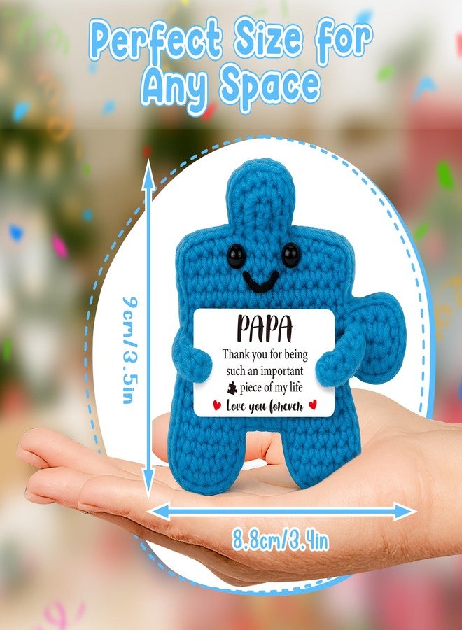 IDEGIFT Gifts for Papa Grandpa, Christmas Stocking Stuffer Birthday Gifts for Best Papa from Grandkids, Xmas Gift for Men Grandfather Grandparents, Handmade Crochet Presents Love You Forever, Potato Pickle - Image 3