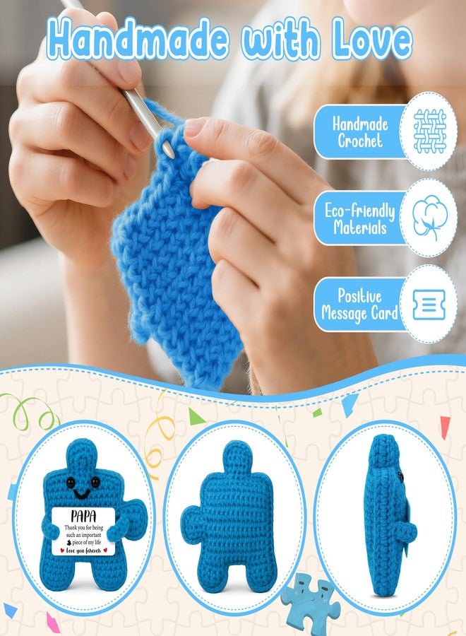IDEGIFT Gifts for Papa Grandpa, Christmas Stocking Stuffer Birthday Gifts for Best Papa from Grandkids, Xmas Gift for Men Grandfather Grandparents, Handmade Crochet Presents Love You Forever, Potato Pickle - Image 2
