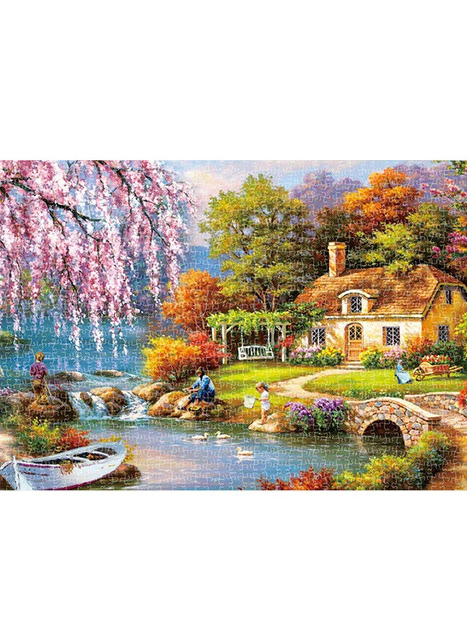 1000-Piece Landscape Jigsaw Puzzle Stress Relief Early Education Development Toy Set - Image 3