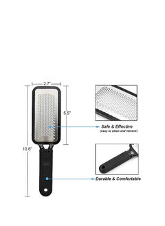 ORiTi ORiTi Stainless Steel Foot File, Professional Pedicure Metal Tool Heel Foot Scraper for Dead Skin, Callus, Cracked Heels, Hard Skin Remover  - Image 5