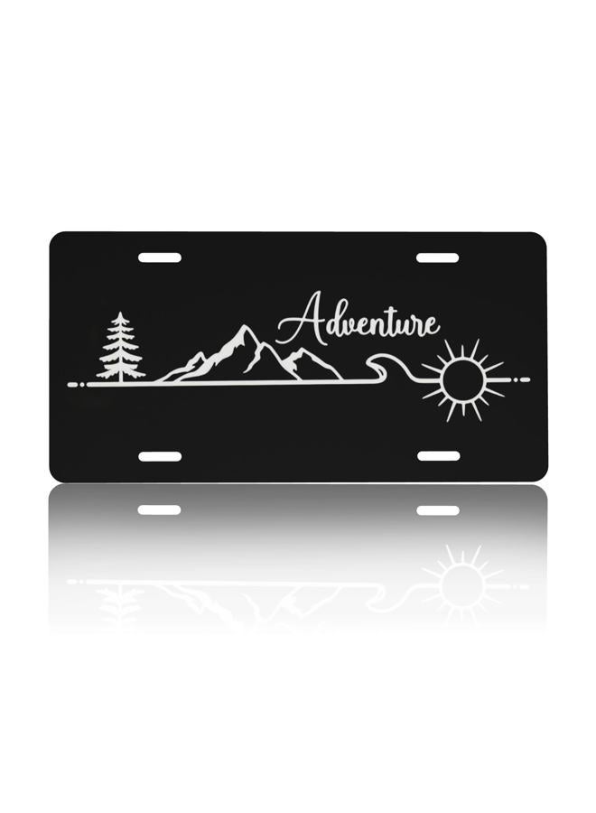 CTVSLFU Front License Plate Cover – Aluminum Metal Car Accessory, Rust-Proof Novelty Vanity Tag Decor for Men & Women, 6x12 with 4 Holes - Lost at Last Compass 016 - Image 1