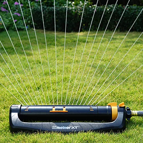 Melnor 65167AMZ XT Turbo Oscillating Sprinkler, 4,500 sq. ft., Quick Connect Bundle, 3-Way Adjustable, Black, Yellow - Image 2