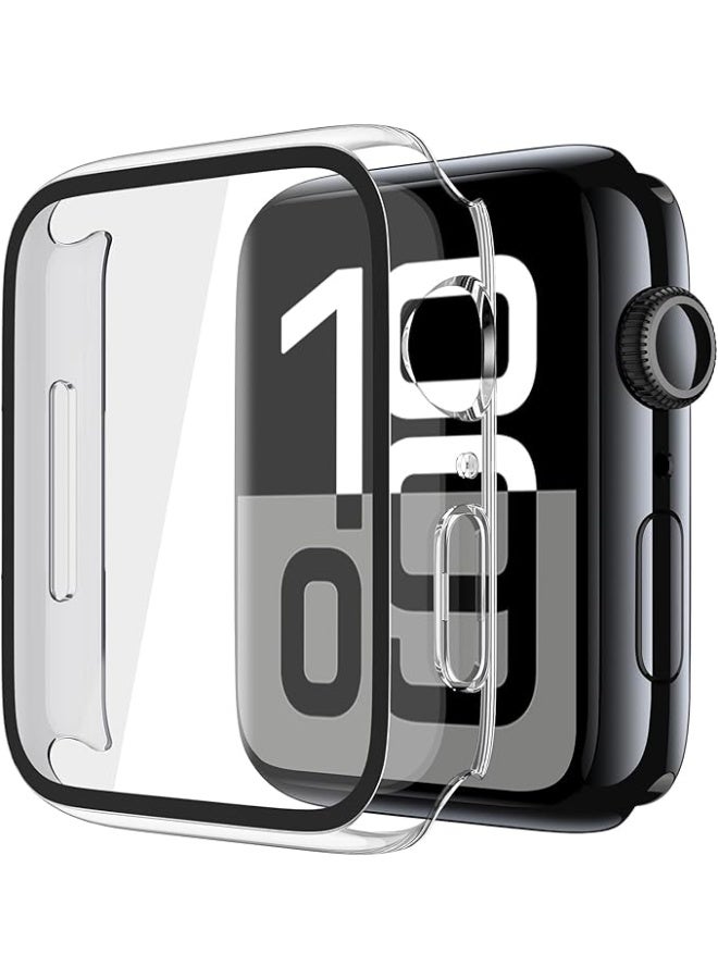 keloray Apple Watch Series 11 10 42mm case with Tempered Film Screen Protector, Full Protective Hard PC Bumper Touch Sensitive HD Screen Cover(42mm,Clear) - Image 1